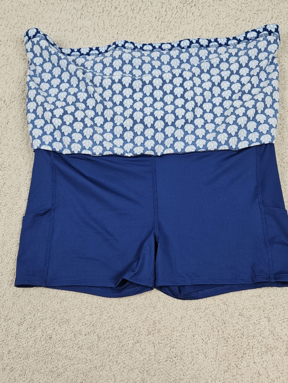 Sigrid Olsen Skort Tennis Golf Womens XL Blue White Pockets Stretch Coastal - Picture 4 of 11